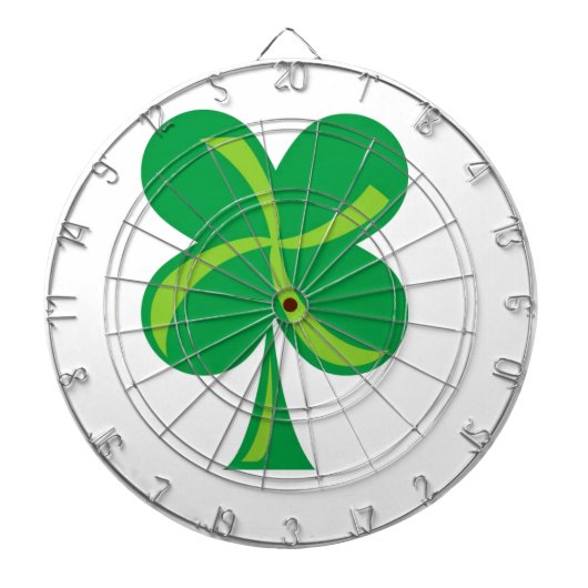 Green Shamrock Dartbord (Voorkant)