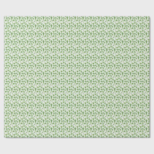 Green Shamrock Gift Wrap papier Iers (Vlak)