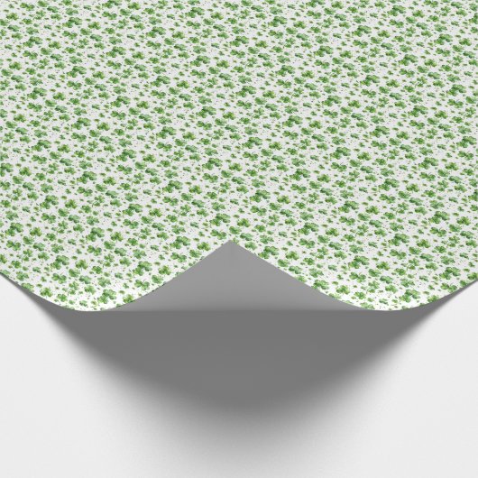 Green Shamrock Gift Wrap papier Iers (Hoek)