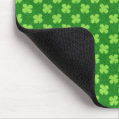 Green Shamrock Glitter Muismat (Hoek)