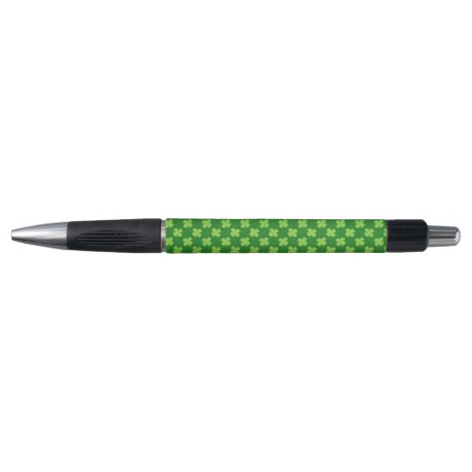 Green Shamrock Glitter Pen (Voorkant)