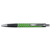 Green Shamrock Glitter Pen (Achterkant)