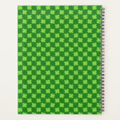 Green Shamrock Glitter Planner (Achterkant)