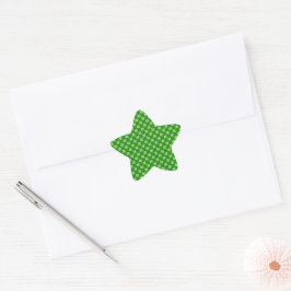 Green Shamrock Glitter Ster Sticker
