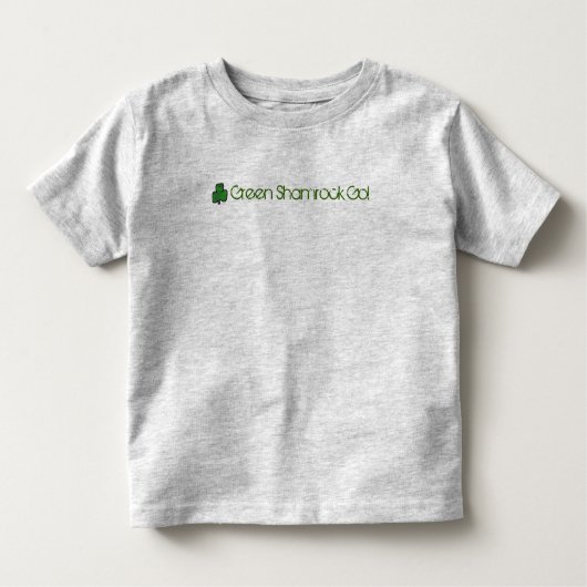 Green Shamrock Go! - Kinder Shirts (Voorkant)