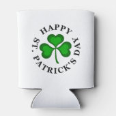 Green Shamrock HAPPY ST. PATRICK'S DAY Blikjeskoeler (Achterkant)