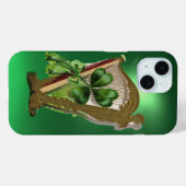 GREEN SHAMROCK HARP green Case-Mate iPhone Case (Achterkant (horizontaal))