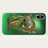 GREEN SHAMROCK HARP green Case-Mate iPhone Case (Achterkant (horizontaal))