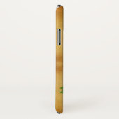 GREEN SHAMROCK HARP PARCHMENT MONOGRAM Case-Mate iPhone CASE (Achterkant / rechts)