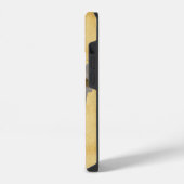 GREEN SHAMROCK HARP PARCHMENT MONOGRAM iPhone HOESJE (Linkerkant)