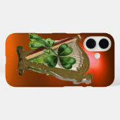 GREEN SHAMROCK HARP sinaasappel Case-Mate iPhone Case (Achterkant (horizontaal))