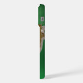 GREEN SHAMROCK HARP St Patrick Day iPhone Hoesje (Linkerkant)