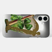 GREEN SHAMROCK HARP white Case-Mate iPhone Case (Achterkant (horizontaal))
