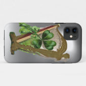 GREEN SHAMROCK HARP white Case-Mate iPhone Case (Achterkant (horizontaal))