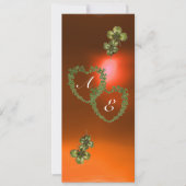 GREEN SHAMROCK HARTS MONOGRAM white, oranje Aankondiging (Voorkant)