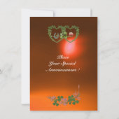 GREEN SHAMROCK HARTS MONOGRAM white, oranje Aankondiging (Achterkant)