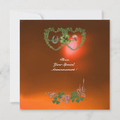 GREEN SHAMROCK HARTS MONOGRAM white, oranje Aankondiging (Achterkant)