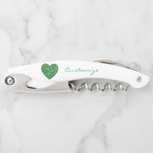 Green Shamrock Heart St Patrick's Day Kurkentrekker