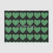 Green Shamrock Heart St Patrick's Day Tissuepapier (Voorkant)