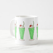 Green Shamrock Ice Cream Shake St. Patrick's Mok (Voorkant links)