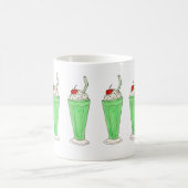 Green Shamrock Ice Cream Shake St. Patrick's Mok (Center)