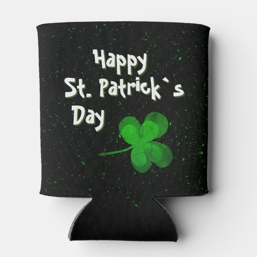 Green Shamrock Irish Happy St. Patrick's Day Blikjeskoeler (Achterkant)