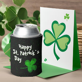Green Shamrock Irish Happy St. Patrick's Day Blikjeskoeler