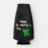 Green Shamrock Irish Happy St. Patrick's Day Flesjeskoeler (Voorkant)