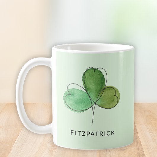 Green Shamrock Irish Heritage Koffiemok