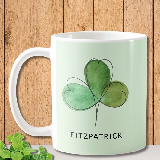Green Shamrock Irish Heritage Koffiemok