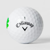 Green Shamrock Irish St. Patrick's Day 4Kevin Golfballen (Logo)