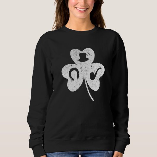 Green Shamrock Irish St Patricks Day voor vrouwen, Trui (Voorkant)