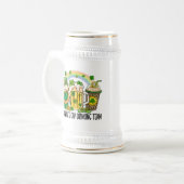 Green Shamrock Irish St Patrick's Drink team Bierpul (Voorkant links)