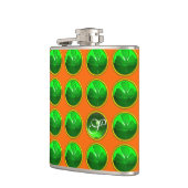 GREEN SHAMROCK JEWEL Saint Patrick's Day Monogram Heupfles (Links)