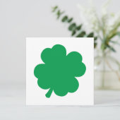 Green Shamrock Kaart (Staand voorkant)