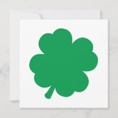 Green Shamrock Kaart (Voorkant)