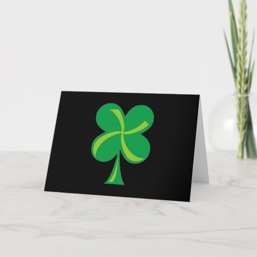 Green Shamrock Kaart (Voorkant)