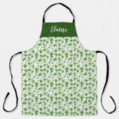 Green Shamrock Keuken Schort Custom Gift Iers (Voorkant)