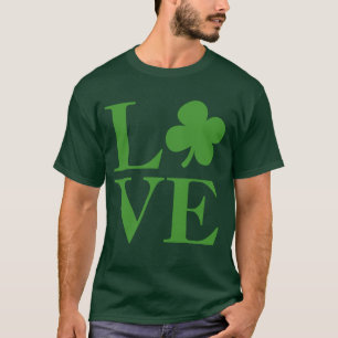 Green Shamrock Love T-shirt
