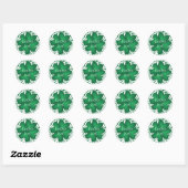 Green Shamrock Lucky Me Sticker (Vel)