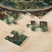 Green Shamrock Mandala Legpuzzel (Zijkant)