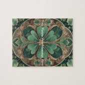 Green Shamrock Mandala Legpuzzel (Horizontaal)