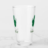 Green Shamrock met Jouw naam Glas (Rechts)