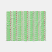 Green Shamrock Milkshake St. Patrick's Day Shake Fleece Deken (Voorkant (Horizontaal))