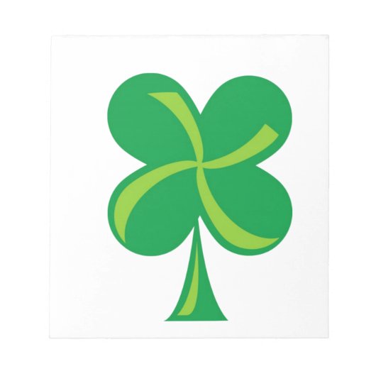 Green Shamrock Notitieblok (Voorkant)