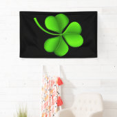 Green Shamrock On Black (v) BNRT Spandoek (Insitu)