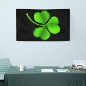 Green Shamrock On Black (v) BNRT Spandoek (Beurs)