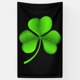 Green Shamrock On Black (v) BNRT Spandoek