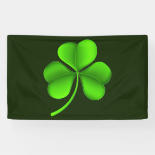 Green Shamrock on Dark Green (hNRTN) Spandoek