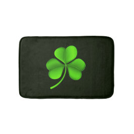Green Shamrock op Dark Green bmcnt Badmat